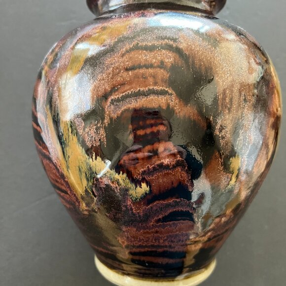 VINTAGE Brown Vase - Picture 5 of 6